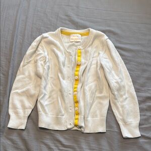 Hanna Andersson Girl Hanna White Ready To Go Cardigan - Size US 5 110cm